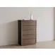 Athens Chocolate Brown 5 Drawer Chest