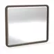 Athens Chocolate Brown Rectangular Wall Mirror