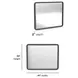Athens Chocolate Brown Rectangular Wall Mirror