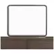 Athens Chocolate Brown Rectangular Wall Mirror