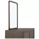 Athens Chocolate Brown Rectangular Wall Mirror