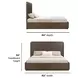 Athens Chocolate Brown King Panel Bed