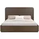 Athens Chocolate Brown King Panel Bed