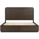 Athens Chocolate Brown King Storage Panel Bed