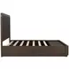 Athens Chocolate Brown King Storage Panel Bed