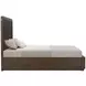 Athens Chocolate Brown King Storage Panel Bed