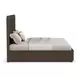 Athens Chocolate Brown King Storage Panel Bed
