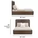 Athens Chocolate Brown Queen Panel Bed