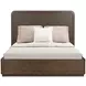 Athens Chocolate Brown Queen Panel Bed