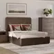 Athens Chocolate Brown Queen Panel Bed