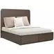 Athens Chocolate Brown Queen Storage Panel Bed