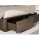 Athens Chocolate Brown Queen Storage Panel Bed