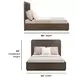 Athens Chocolate Brown Queen Storage Panel Bed