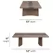 Lyra Sierra Brown Rectangular Coffee Table
