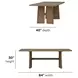 Lyra Sierra Brown 84" Rectangular Dining Table