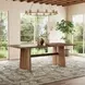 Lyra Sierra Brown 84" Rectangular Dining Table