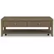 Reed Driftwood Oak Rectangular Coffee Table with Casters