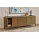 Reed Warm Driftwood 92" TV Stand with USB Charging