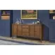 Azalea Walnut 4 Door Sideboard with USB Charging