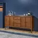 Azalea Walnut 4 Door Sideboard with USB Charging