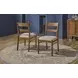 Azalea Oatmeal Performance Fabric Upholstered Dining Chair Set of 2