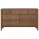 Azalea Walnut 7 Drawer Dresser