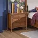 Azalea Walnut 3 Drawer Nightstand with USB Charging