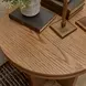 Waterfall Light Oak Round End Table