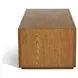 Waterfall Light Oak Rectangular Coffee Table with Casters