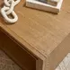 Waterfall Light Oak Rectangular Coffee Table with Casters
