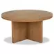 Waterfall Light Oak Round Coffee Table