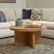 Waterfall Light Oak Round Coffee Table
