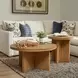 Waterfall Light Oak Round Coffee Table