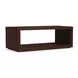 Waterfall Dark Brown Rectangular Coffee Table with Casters