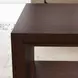 Waterfall Dark Brown Rectangular Coffee Table with Casters