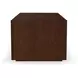 Waterfall Dark Brown Rectangular Coffee Table with Casters