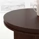 Waterfall Walnut Brown Round Coffee Table