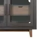 Waterfall Deep Ebony and Brown 92" TV Stand with USB Charging