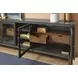 Waterfall Deep Ebony and Brown 92" TV Stand with USB Charging