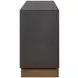 Waterfall Deep Ebony and Brown 92" TV Stand with USB Charging