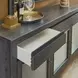 Waterfall Deep Ebony and Dark Brown 3 Door Buffet