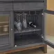 Waterfall Deep Ebony and Dark Brown 3 Door Buffet