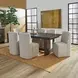 Waterfall Deep Ebony 100" Extendable Rectangular Dining Table