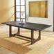 Waterfall Deep Ebony 100" Extendable Rectangular Dining Table