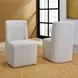 Waterfall Off White Performance Fabric Upholstered Dining Chair Set of 2