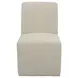Waterfall Off White Performance Fabric Upholstered Dining Chair Set of 2