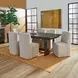 Waterfall Off White Performance Fabric Upholstered Dining Chair Set of 2