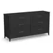 Waterfall Dark Brown and Deep Ebony Panel Bedroom Set