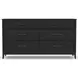 Waterfall Dark Brown and Deep Ebony Panel Bedroom Set