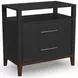 Waterfall Dark Brown and Deep Ebony Panel Bedroom Set